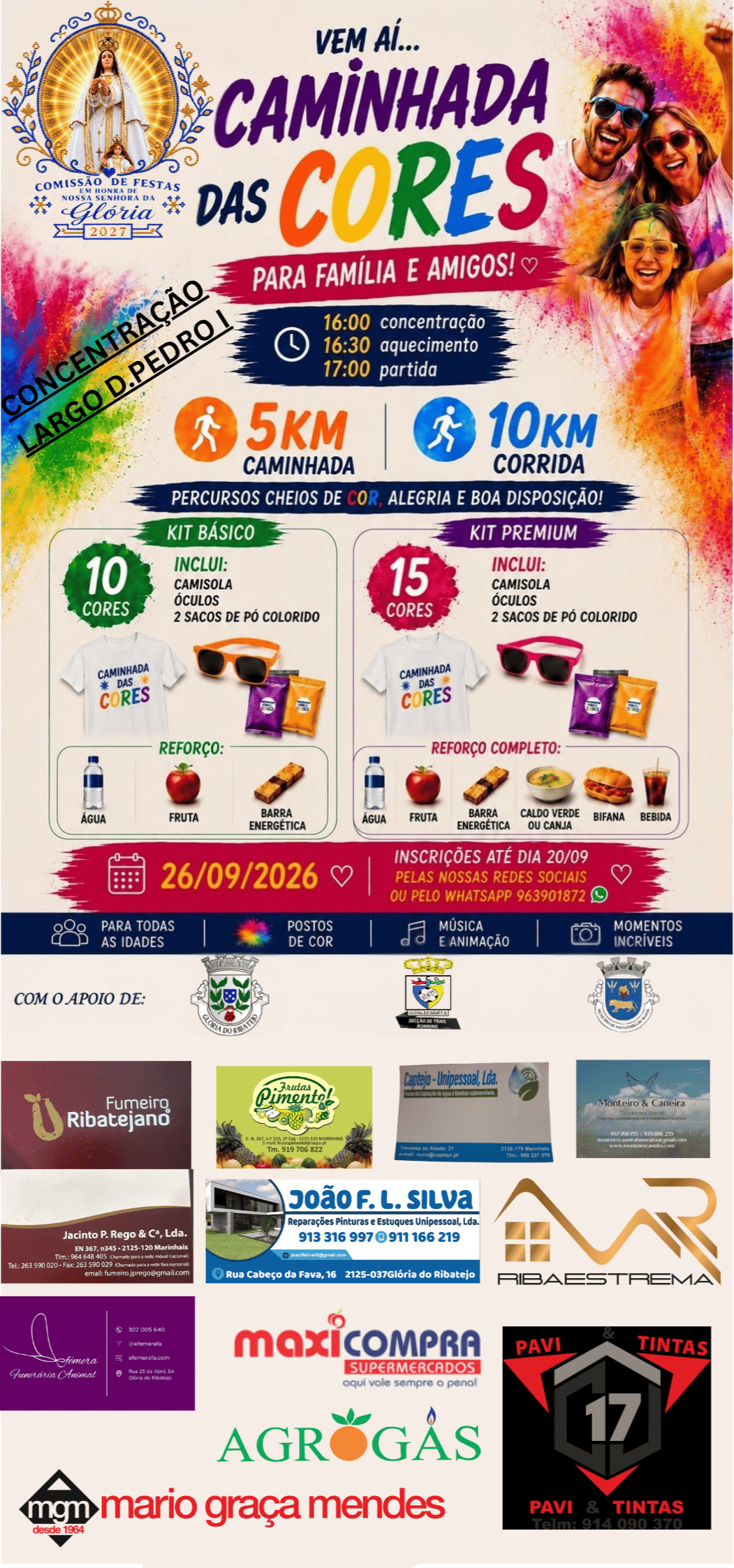 Caminhada das Cores – 26 Setembro