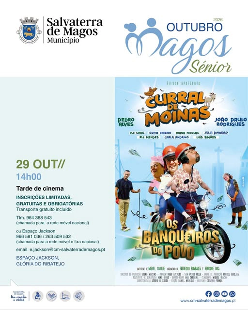 Outubro Magos Sénior - Tarde de Cinema - 29 Outubro