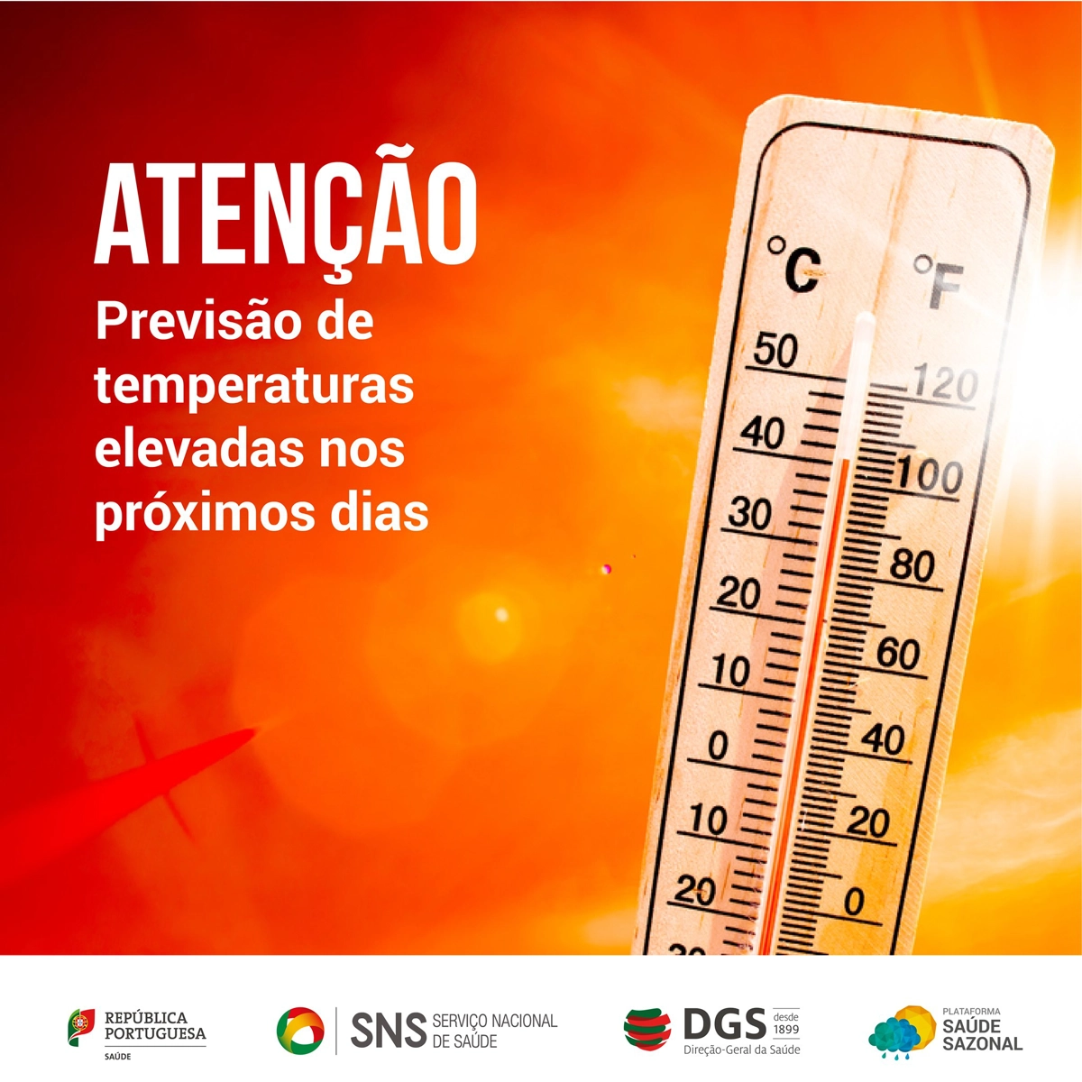 Temperaturas elevadas nos próximos dias - Recomendações preventivas