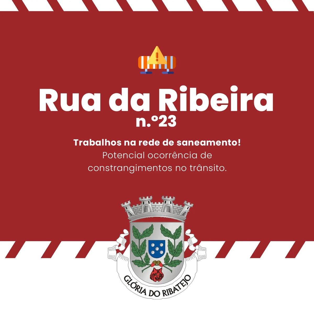 Trabalhos na Rede de Saneamento 12 e 13 Outubro