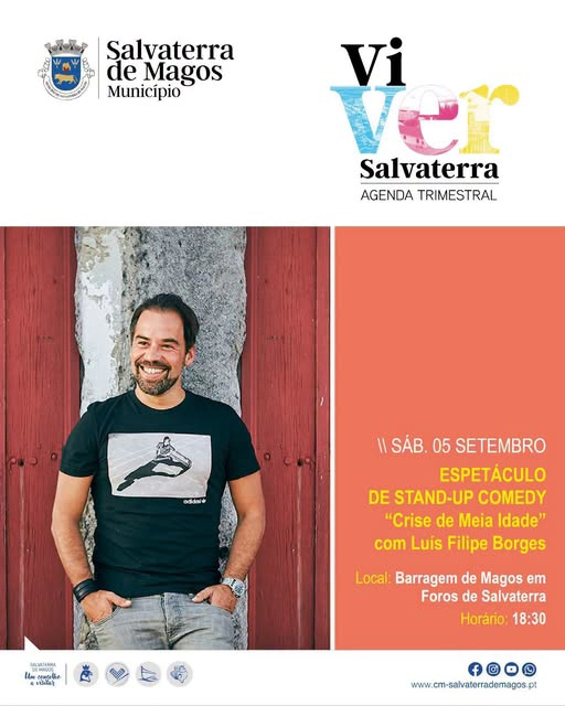 Espetáculo de stand-up comedy “Crise de Meia Idade”, com Luís Filipe Borges