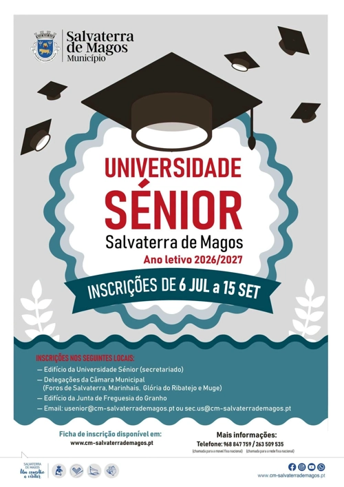 Universidade Sénior Salvaterra de Magos 2026/2027